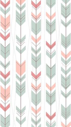 a wallpaper with pink and green arrows on it