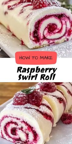 how to make raspberry swirl roll