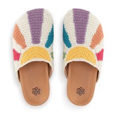 The Sak Bolinas Crochet Clog - |Hand Crochet - Multi Sunbeam|