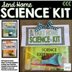 science kit for kids with pictures and instructions to make it look like they are doing something