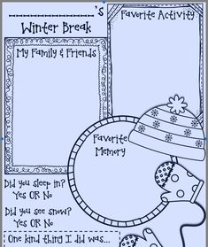 the winter break activity for kids