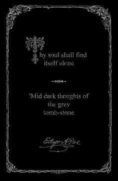 Edgar Allen Poe Quotes, Gothic Quotes, Edgar Allan Poe Quote, Halloween Cemetery, Poe Quotes, Allen Poe, Edgar Allen Poe, Writers And Poets, Haruki Murakami