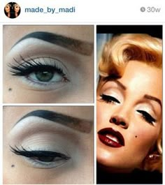 Marilyn Monroe Makeup, Wedding Makeup Vintage, Vintage Makeup Looks, Drag Make-up