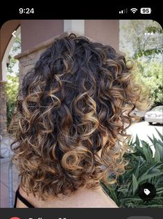 2c Hair Balayage, Curly Hair Color 2023 Trends, Curly Hair Color 2023, Fall Hair Color For Curly Brunettes, Summer Hair Color For Brunettes Curly, Fall Hair Color For Brunettes Curly Hair, Short Brown Curly Hair With Highlights, Partial Balayage Curly Hair, Curly Hair Bayalage