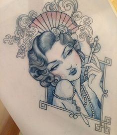 Art Nouveau Tattoo Design, Art Nouveau Tattoo, Nouveau Tattoo, Clock Tattoo Design, Elements Tattoo, Traditional Tattoo Art, Tattoo Portfolio