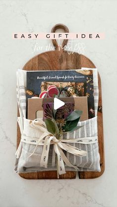 an easy gift idea for the hostess