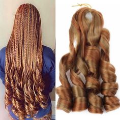 PRICES MAY VARY. Hair Material:100% high temperature synthetic hair fiber,made with premium quality fibre,Free Hot Water Setting , this unique extensions is different from the regular french curls.Wavy braiding hair,Pre stretched braiding hair ,French curls.bouncy braiding hair,premium braiding hair Hair Information: 22 inch,Color:1B,#4,#33,30#,T27,T30,TBUG,B29,T/30/27,T/30/613,Weight:75g/Pack. Package: 6Pack/lot,It is enough for a full head, 3-4pack recommended for a hair do.you can mix the col Color 30 And 33 Mixed Braids, 27/30 Braids, 4/27/30 Braids, Mixed Braids, Wavy Hair With Braid, 30 Hair Color