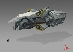 an image of a sci - fi space ship