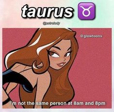 the zodiac sign for taurus is shown above an image of a woman's face