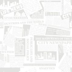 the newspaper is full of news and headliness, as well as an image of skyscrapers