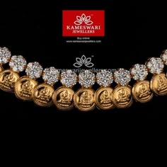 Kameswari Jewellers, Antique Jewellery Designs, Gold Jewelry Simple Necklace, Diamond Necklace Designs, Gold Necklace Indian Bridal Jewelry, Pearl Necklace Designs, Gold Necklace Simple, Gold Pendant Jewelry