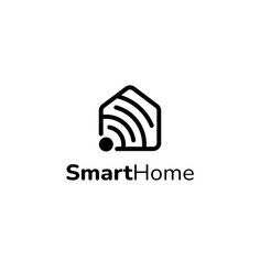 the logo for smarthome, which is designed to look like an abstract house