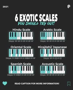 six exotic scales you should try out info sheet for the piano lesson, which is also available