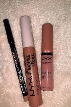 Nyx Makeup Aesthetic, Nyx Aesthetics, Nyx Makeup Products, Nyx Aesthetic, Nyx Products, Makeup Combo, Maquillage On Fleek, Lip Combos