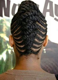 Stunning updo braids hairstyles you will love. - Stylish Naija Double Strand Twist Hairstyles, African American Hair Braiding Styles, Hairstyles For Long Hair Casual, Updo Braids For Black Hair, Braided Updo For Black Women, Braided Updo Natural Hair, Cornrow Bun, Updo Braids Hairstyles, Big Cornrow Braids