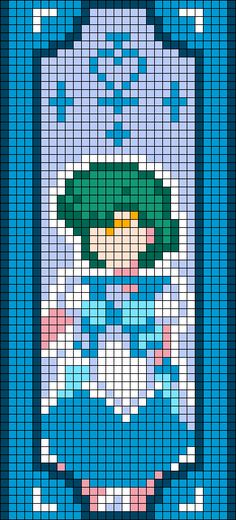 Sailor Moon Tapestry Crochet, Sailor Moon Crochet Blanket, Sailor Moon Pixel Art Grid, Sailor Moon Alpha Pattern, Zelda Alpha Pattern, Anime Alpha Pattern, Sailor Moon Pixel Art, Anime Cross Stitch Patterns, Sailor Moon Perler Beads