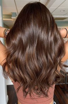 Wavy Brown Hair, Hair Color Chocolate, Chestnut Hair Color, Chocolate Hair