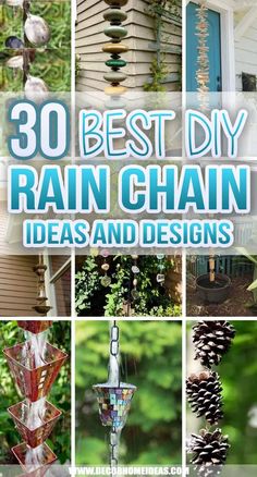 the best diy rain chain ideas and designs for your garden or yard in this post