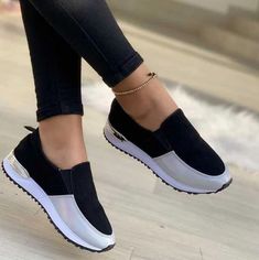 Flat Sneakers Women, Ladies Sneakers, Female Shoes, Womens Boat Shoes, Orthopedic Shoes, Lace Up Wedges, Sport Shoes Women, Walking Shoes Women, Casual Flat Shoes