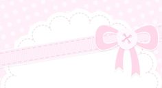 a pink background with a ribbon and bow