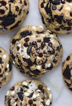 chocolate chip cookies with oreos and white chocolate chips