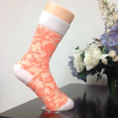 Ladies Colorful Transparent Socks Mesh Flower Socks, Transparent Socks, Hosiery, Socks, Women Accessories, Women Shopping, Silver, Color