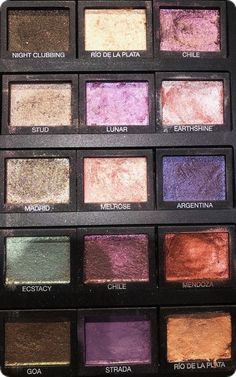 Eyeshadow Pallets Aesthetic, Eye Shadow Aesthetic, Eyeshadow Palette Aesthetic, Nars Palette, Nars Eyeshadow Palette, Cassie Ainsworth, Eye Shadow Pallet, Nars Eyeshadow, Makeup Pallets