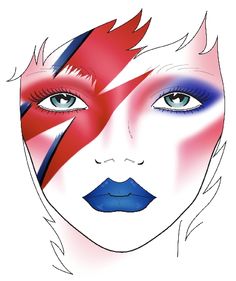 Ziggy Stardust Makeup, Rock And Roll Makeup, David Bowie Makeup, David Bowie Costume, Rock Makeup, Performance Makeup, Diy Kostüm, Drag Makeup, Theatrical Makeup