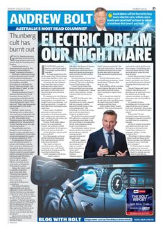 the front page of an article about electric dream