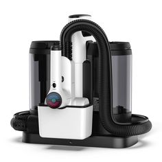 an image of a vacuum cleaner and other items on a white background with clippings