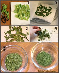 step by step instructions on how to make fresh herbs