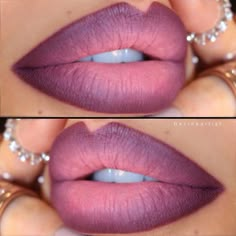 Huda Beauty Lip Contour, Ombre Lipstick, Perfect Lipstick, Dark Skin Makeup, Kiss Makeup, Makeup For Black Women, Beautiful Lips