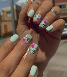 Short Nail Designs 2023, Summer Nails 2023, Quick Nail Art, Pretty Nail Art Designs, Summer Acrylic Nails