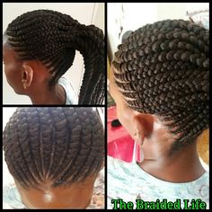 Braided Ponytail Hairstyles, Braided Ponytail, Cornrow Hairstyles, Ponytail Hairstyles, Black Girls Hairstyles, Girl Hairstyles, Braids, Dreadlocks, Hair Styles