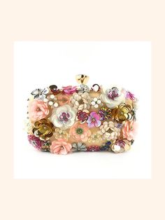 BagForLove - Women's Flower Blossom Evening Clutch Bags Elegant Spring Gift Clutch, Elegant Spring Flower-shaped Bag, Elegant Spring Pouch Evening Bag, Elegant Spring Evening Pouch Bag, Flower Shaped Evening Bag, Flower-shaped Evening Clutch, Spring Clutch Evening Bag For Gift, Spring Clutch Evening Bag As Gift, Spring Clutch Evening Bag