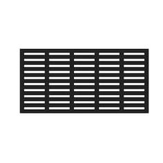 a black and white line drawing of a horizontal grid pattern on a white background,