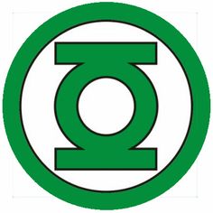 the green lantern symbol is shown