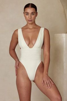 Florence One Piece - Ivory Natasha Oakley, Sarong Dress, Monday Swimwear, Cup Sizes, Maternity Shops, Feminine Design, Women's Swimwear, Swim Bottoms