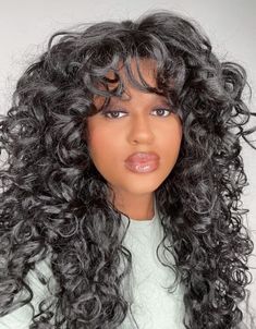 Black Wig with Bangs Wet and Wavy Long Deep Wave Synthetic Heat Resistant USA Curly Wig With Bangs, Curly Fringe, Medium Curly, Red To Blonde, Black Hair With Highlights, Long Curly Wig, Cosplay Hair, Curly Hair Wig, Wig Stand