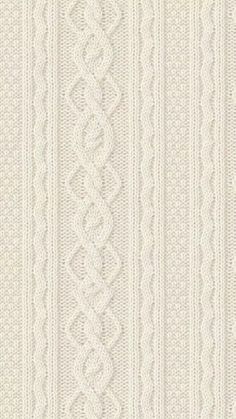 white knitted fabric textured with lines and braids, suitable for wallpaper or upholstering