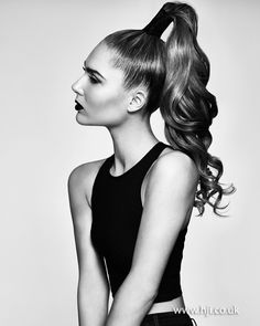 Futuristic Hairstyles, High Fashion Hair, Wavy Ponytail, A Ponytail, 2015 Hairstyles, Hairstyle Gallery, High Ponytails, Creative Hairstyles