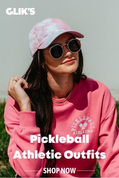 women's pickleball athletic outfit with pickleball hat and crewneck sweatshirt Pickleball Outfit, Athletic Outfit, Pickleball, Feeling Great, Athleisure