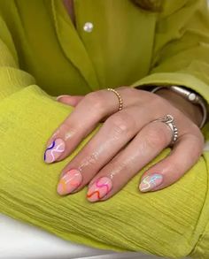 Peck Almond Nail Ideas, Almond Shaped Nails Designs, Almond Shaped Nails, Shaped Nails, Almond Shape Nails, Almond Nail, Almond Shaped, New Trend, Nails Designs