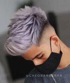 Blonde Hair Undercut, Boys Colored Hair, Grey Hair Men, Mens Hair Colour, Mens Hairstyles Thick Hair, Beard Hairstyle, Men Hair Color, Faded Hair