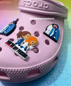 Greys anatomy crocs charms with Christina and Meredith and Derek and Meredith. Twisted sister/You’re my person charms My Person, Twisted Sister, Croc Charms