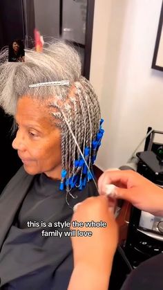 Short Crotchet Hairstyles, Silver Hair Braids, Grey Hair Braids, Natural Hair Mohawk, Two Strand Twist Hairstyles, Hairstyles For Wavy Hair, Short Hair Twist Styles, Inspiring Hairstyles, Grey Hair Don't Care