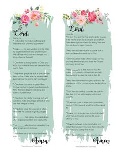 two bookmarks with the words lord and an image of flowers on them, both in green