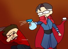 Ironstrange Fanart Kiss, Doctor Strange X Tony Stark Fanart, Supreme Family, Tony Stark Fanart, Marvel Tumblr, Marvel Superhero Posters