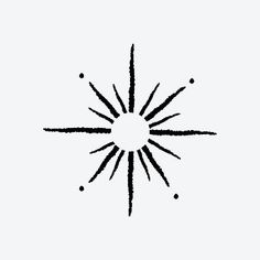 the star is drawn in black ink on a white background, it appears to be an image