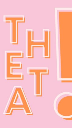 an orange and white poster with the words eat